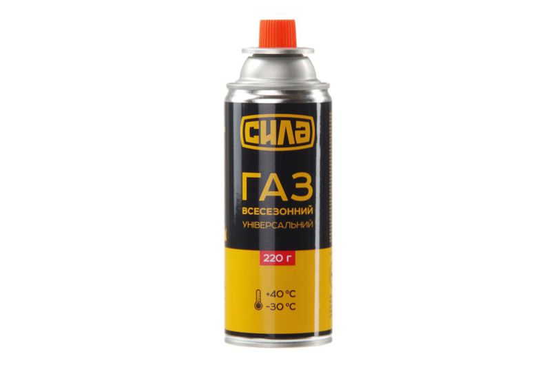 Фото Газ в цанговому балоні 220 г високий купол (Україна) СИЛА