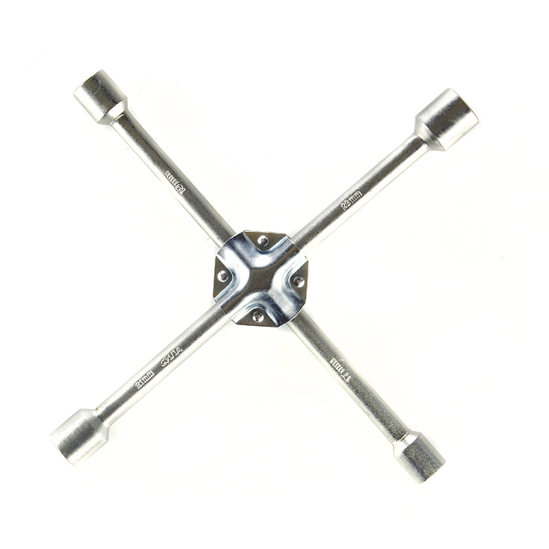 Фото Ключ колісний хрестовий посилений 17x19x21x23мм СИЛА