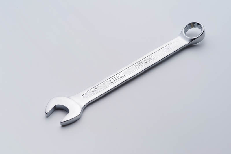 Фото Ключ рожково - накидной  CrV 19мм (холодный штамп DIN3113) СИЛА
