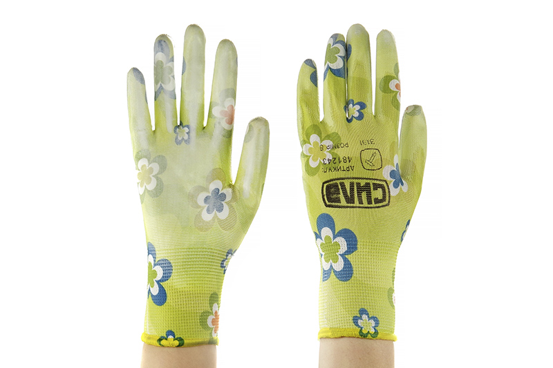 Фото Рукавички з поліуретановим покриттям р8 (садові манжет) НЕЗАБУДКИ СИЛА