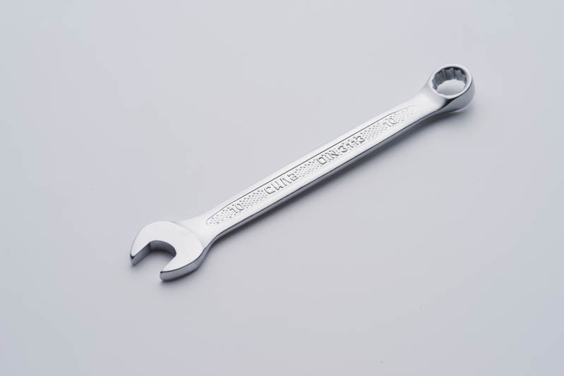 Фото Ключ рожково - накидной CrV 10мм (холодныйштамп DIN3113) СИЛА