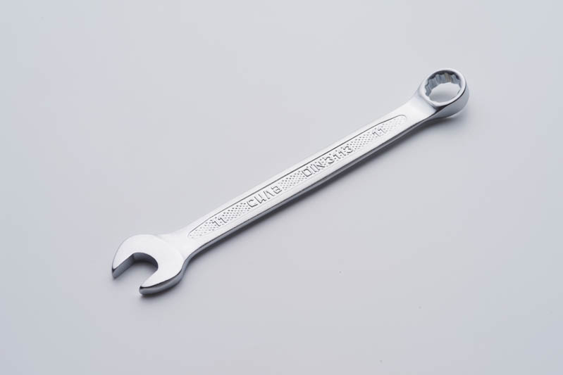 Фото Ключ рожково - накидной  CrV 11мм (холодный штамп DIN3113) СИЛА