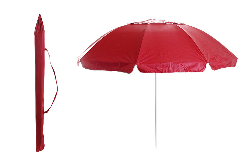 Фото Зонт пляжный с наклоном и клапаном 2,2м (19/22) красный СИЛА