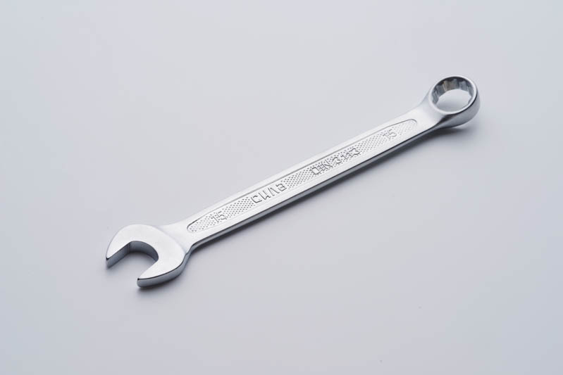 Фото Ключ рожково - накидной CrV 15мм (холодныйштамп DIN3113) СИЛА
